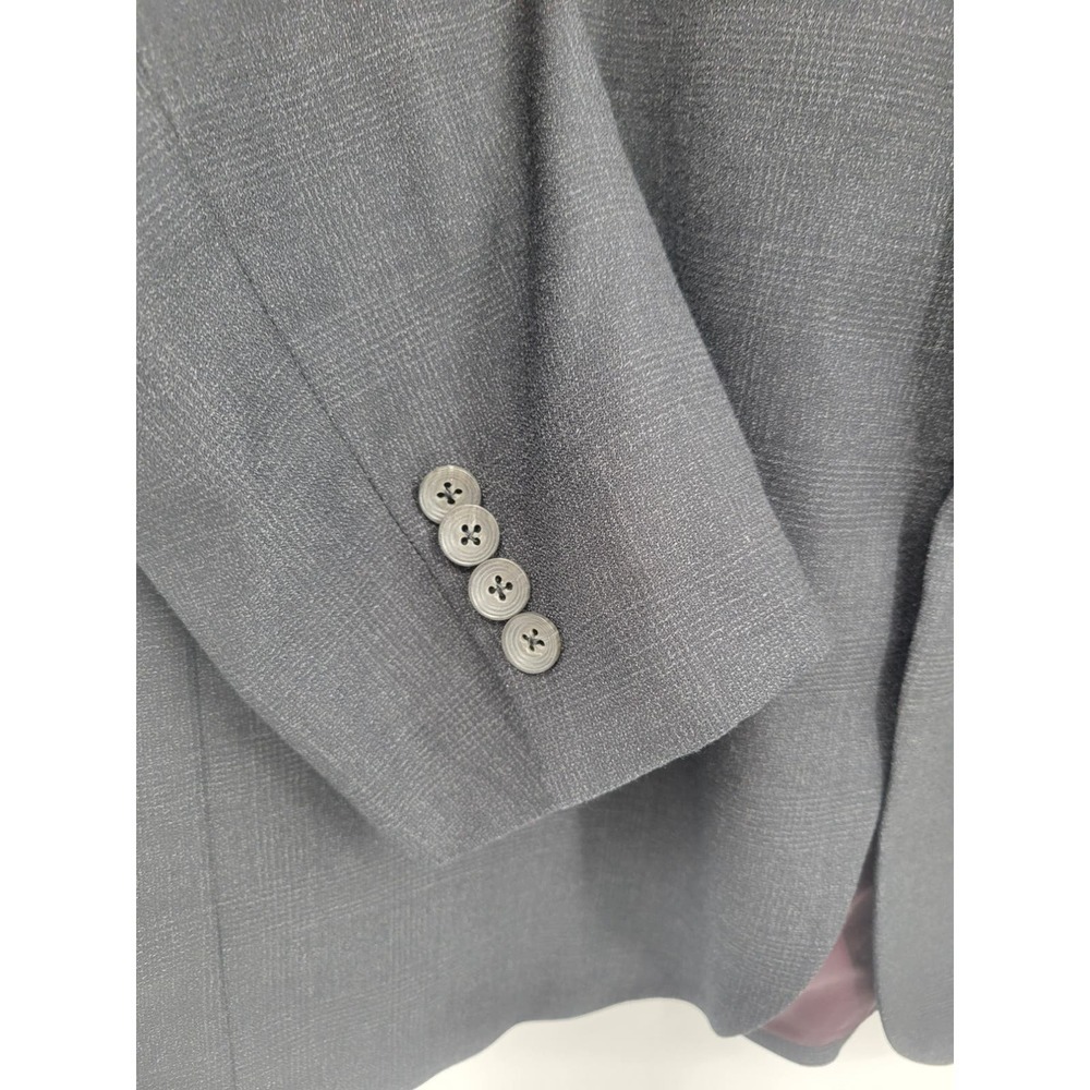 Jack Victor Rothmans Super 110's Napoli CT Charcoal Check Blazer 46R - Picture 5 of 16